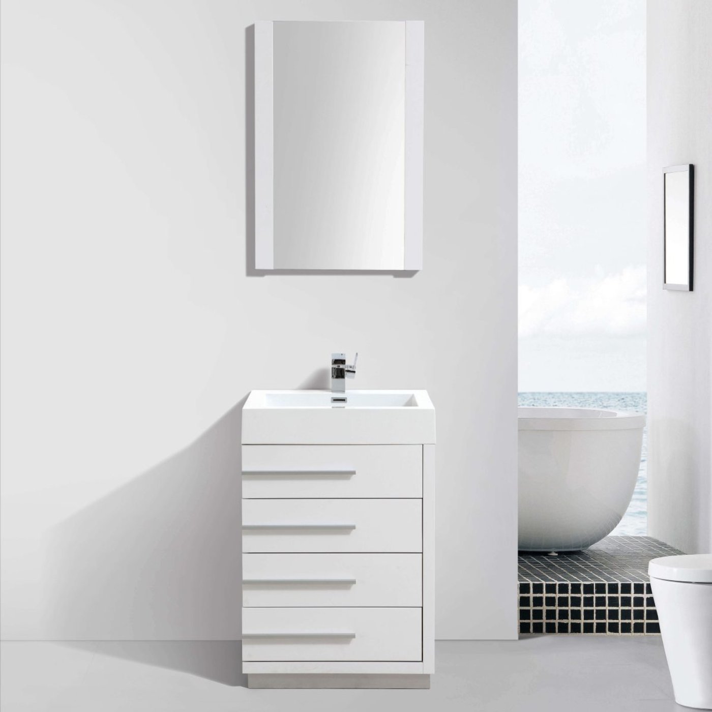 Blossom Barcelona 30 Inch Bathroom Vanity - V8005 30 01 - Backyard Provider