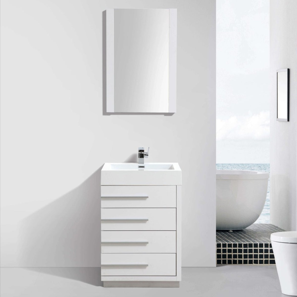 Blossom Barcelona 30 Inch Bathroom Vanity - V8005 30 01 - Backyard Provider