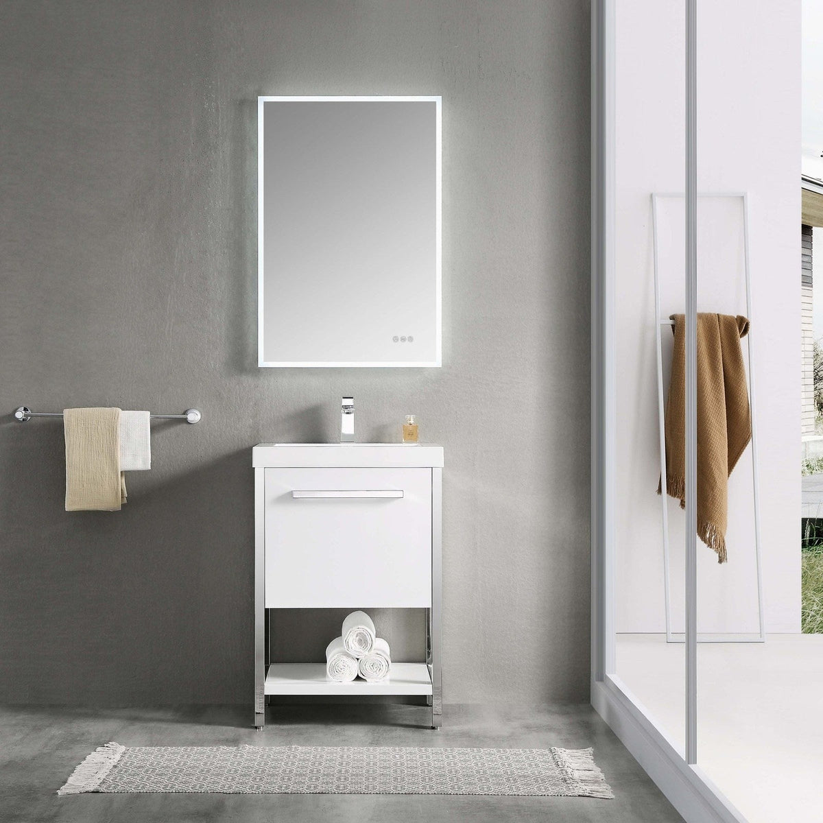 Blossom Bathroom Riga 24 Inch Bathroom Vanity - V8022 24 01 - Backyard Provider