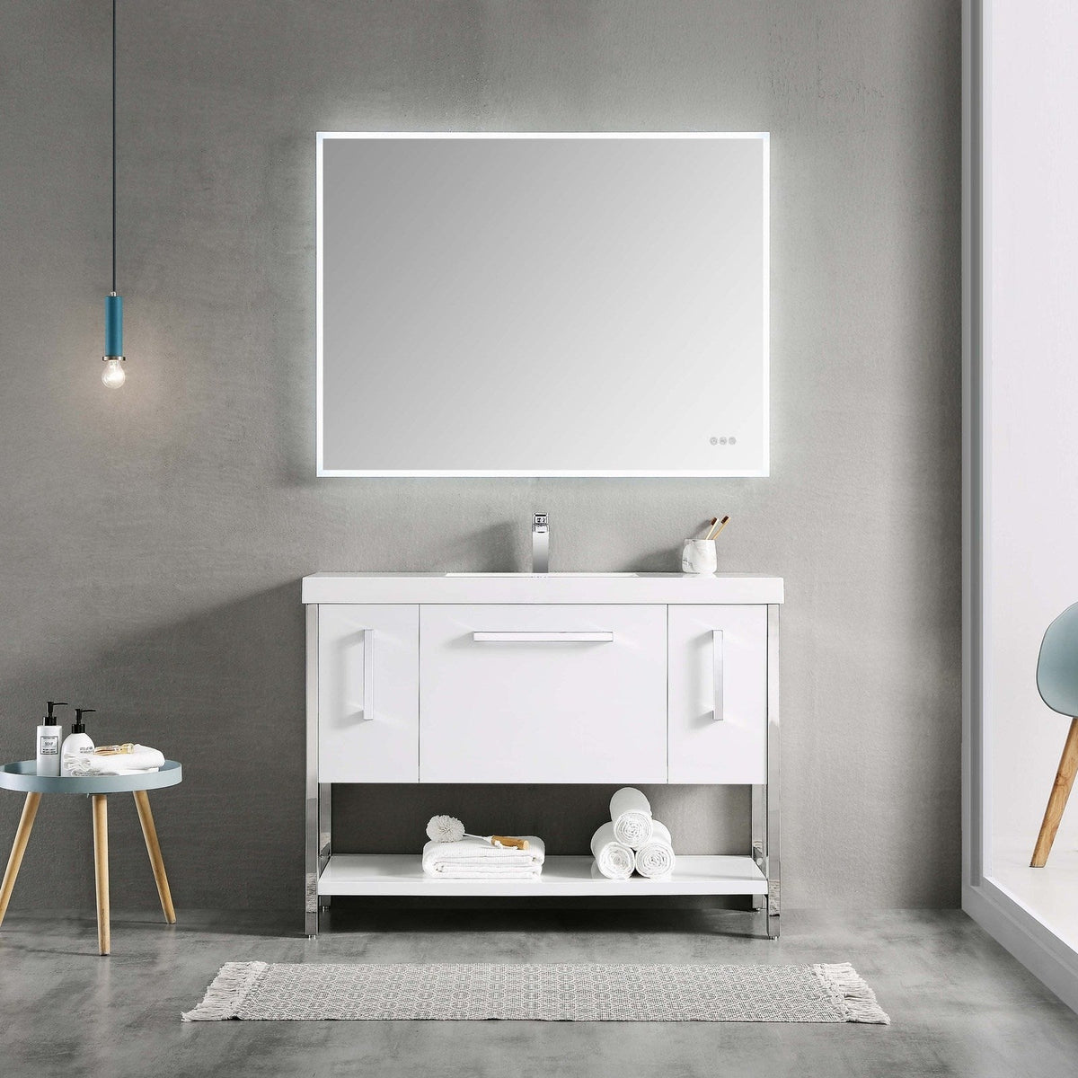 Blossom Riga 48 Inch Bathroom Vanity – Single Sink - V8022 48 01S - Backyard Provider