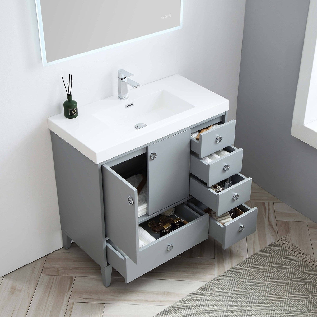 Blossom Lyon 36 Inch Bathroom Vanity - V8023 36 01 - Backyard Provider