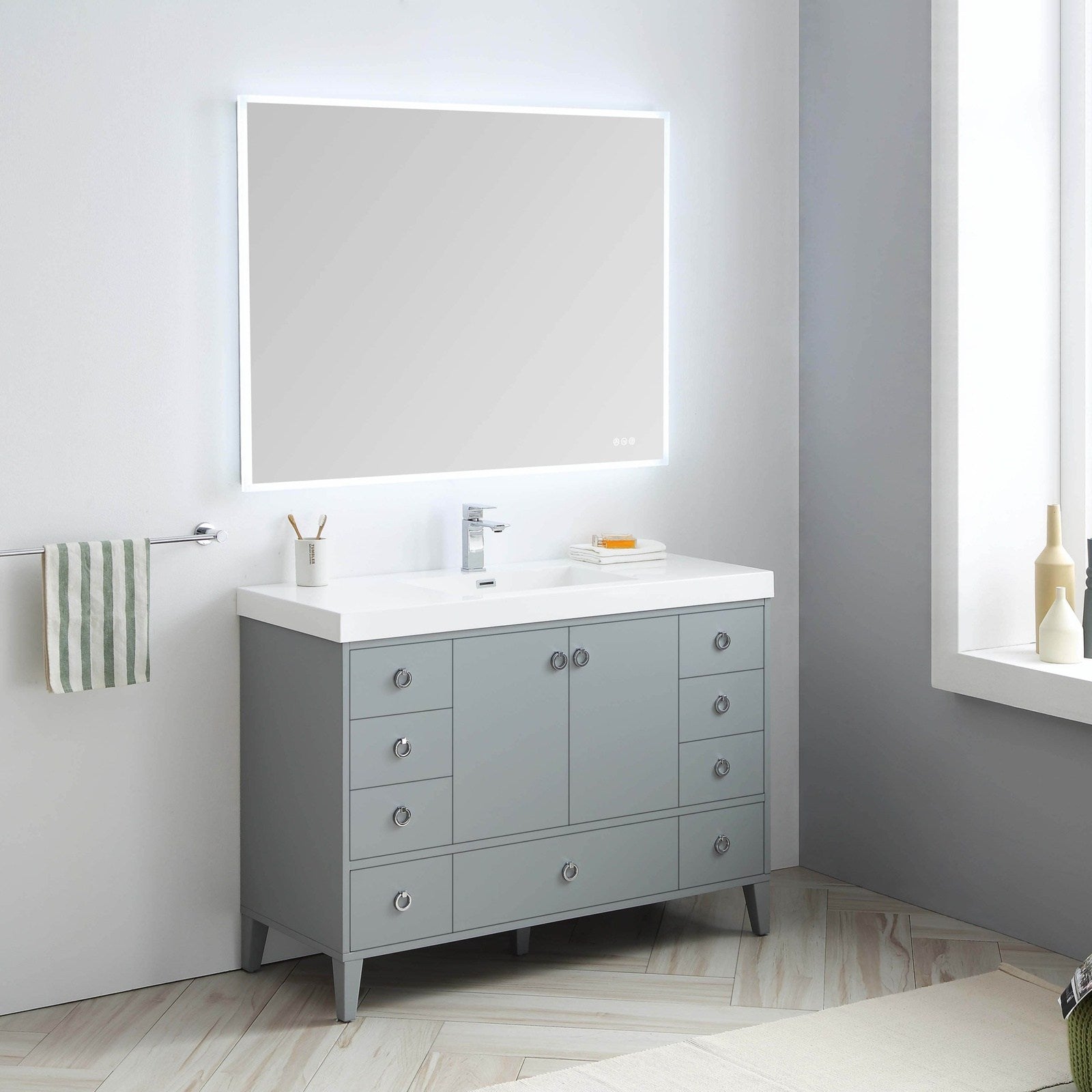 Blossom Lyon 48 Inch Bathroom Vanity – Single Sink - V8023 48 01S - Backyard Provider