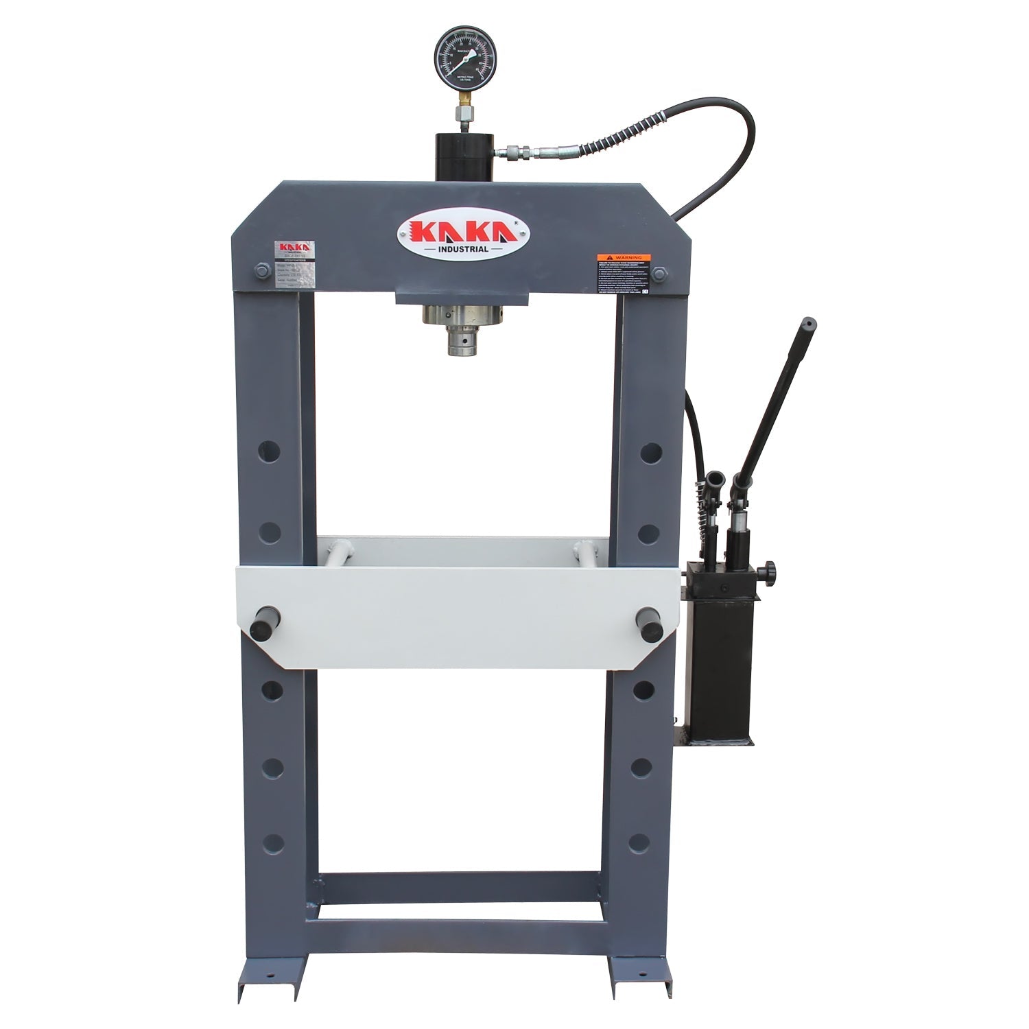 KAKA INDUSTRIAL HP-25S Hydraulic Shop Press, H-Frame Hydraulic Press with Manual Double Speed Pump,25 ton Press Capacity,7 in Stroke - 182122