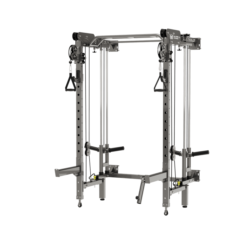 MAJOR FITNESS All-In-One Home Gym Folding Power Rack Lightning F35 - F35BL