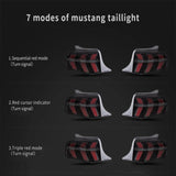 Auxbeam LED Tail Lights Assembly With 5 Modes Turn Signal 2 Modes Brake Lighting Smoked For 2010-2012 Ford Mustang 5th Gen (S-197 II) Pre-Facelift - ZC000162