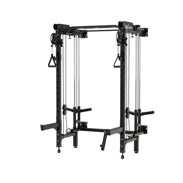 MAJOR FITNESS All-In-One Home Gym Folding Power Rack Lightning F35 - F35BL