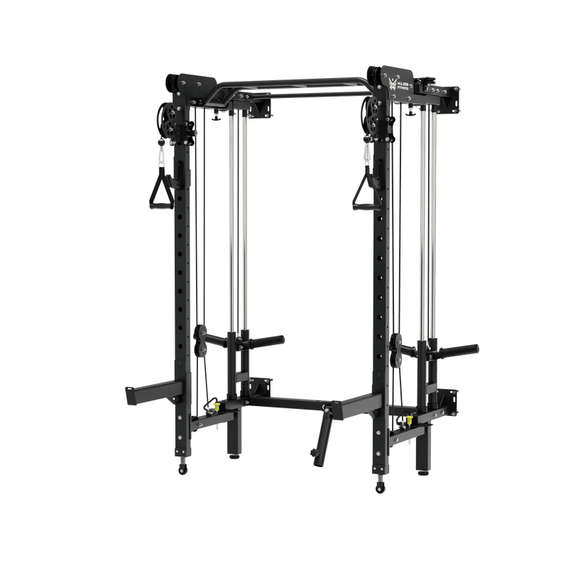 MAJOR FITNESS All-In-One Home Gym Folding Power Rack Lightning F35 - F35BL