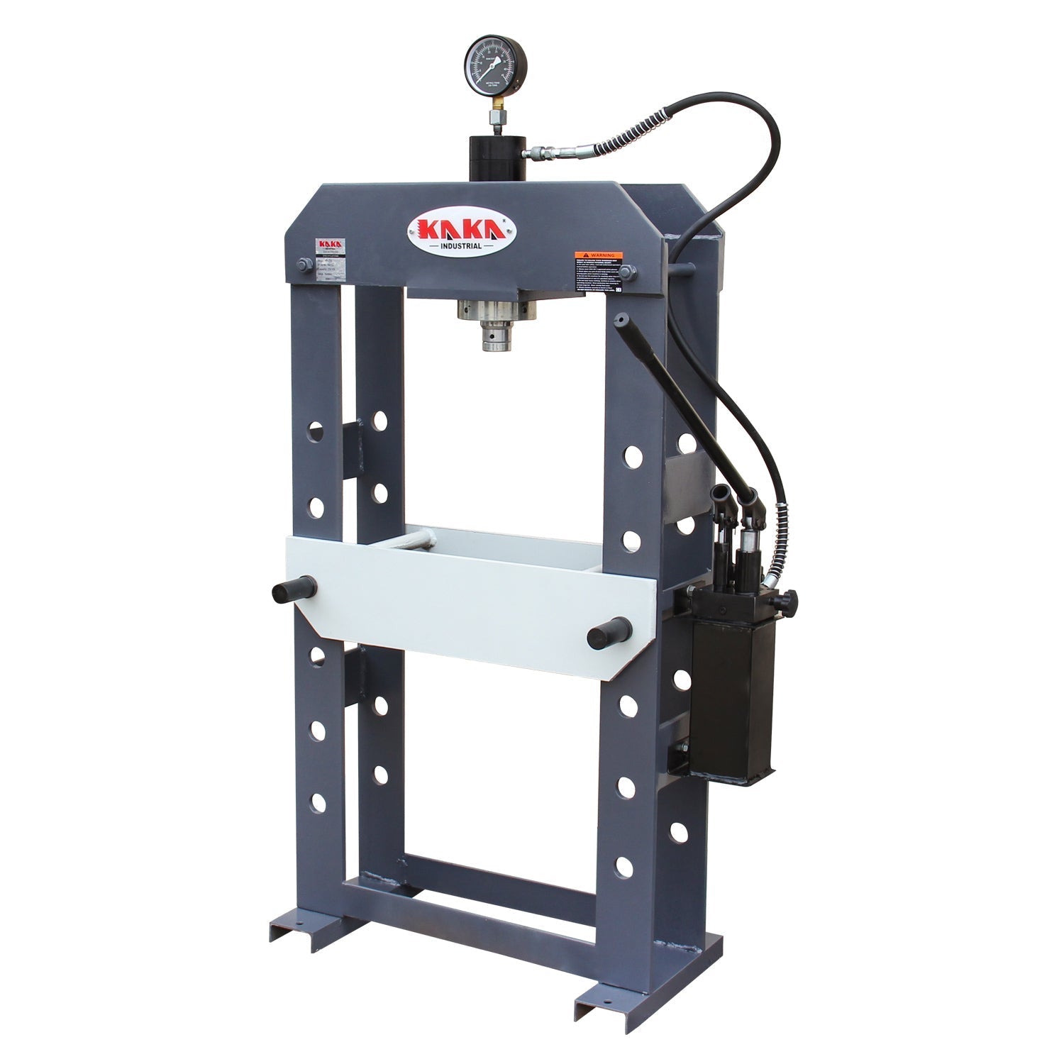 KAKA INDUSTRIAL HP-25S Hydraulic Shop Press, H-Frame Hydraulic Press with Manual Double Speed Pump,25 ton Press Capacity,7 in Stroke - 182122