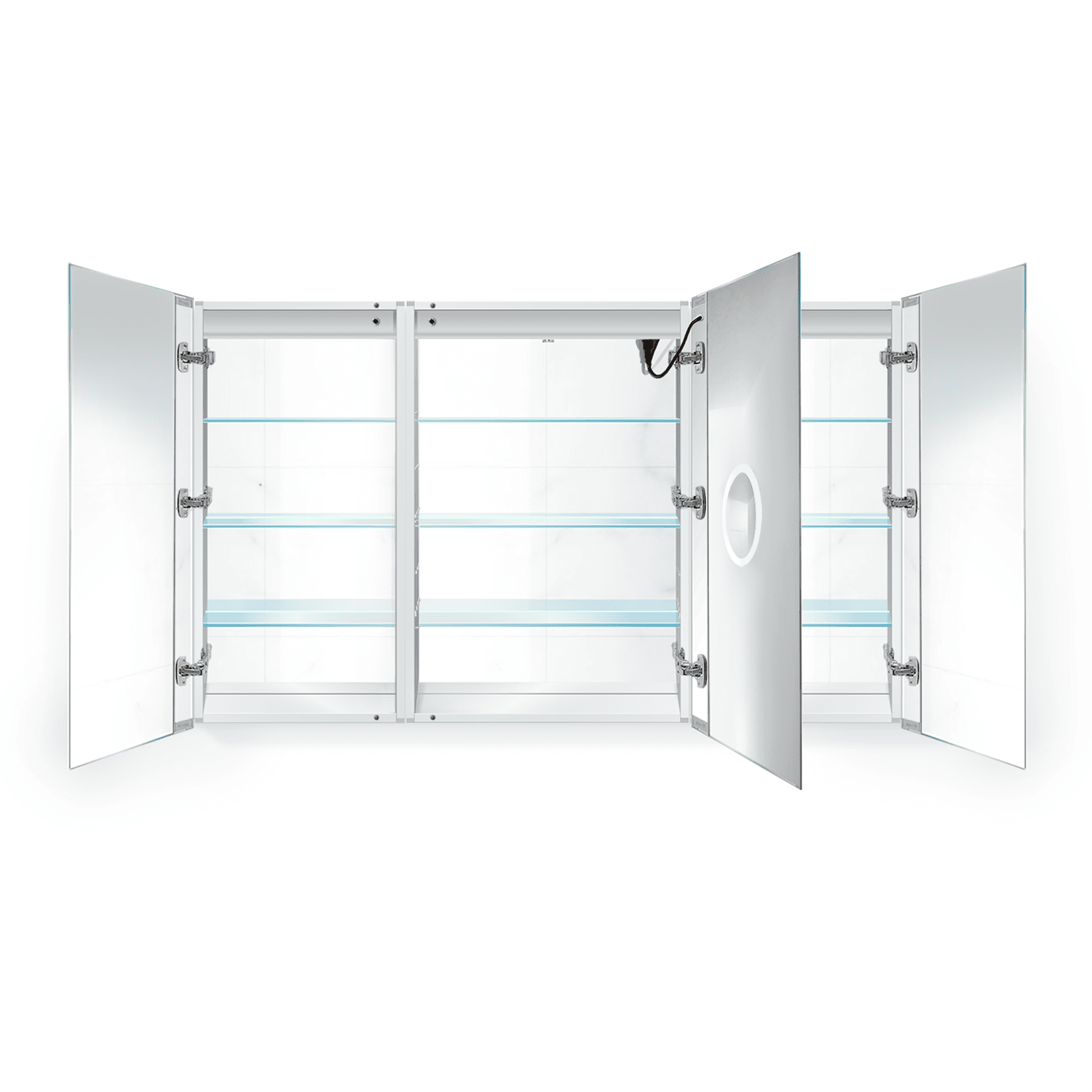 Krugg Svange 6036LRR 60" X 36" LED Medicine Cabinet with Dimmer & Defogger SVANGE6036LRR