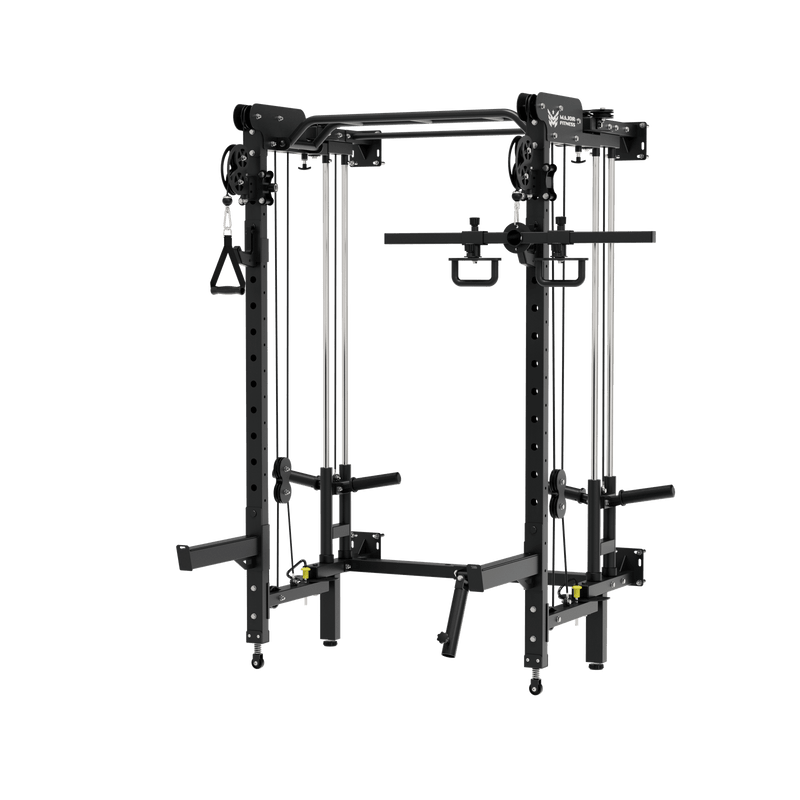 MAJOR FITNESS All-In-One Home Gym Folding Power Rack Lightning F35 - F35BL