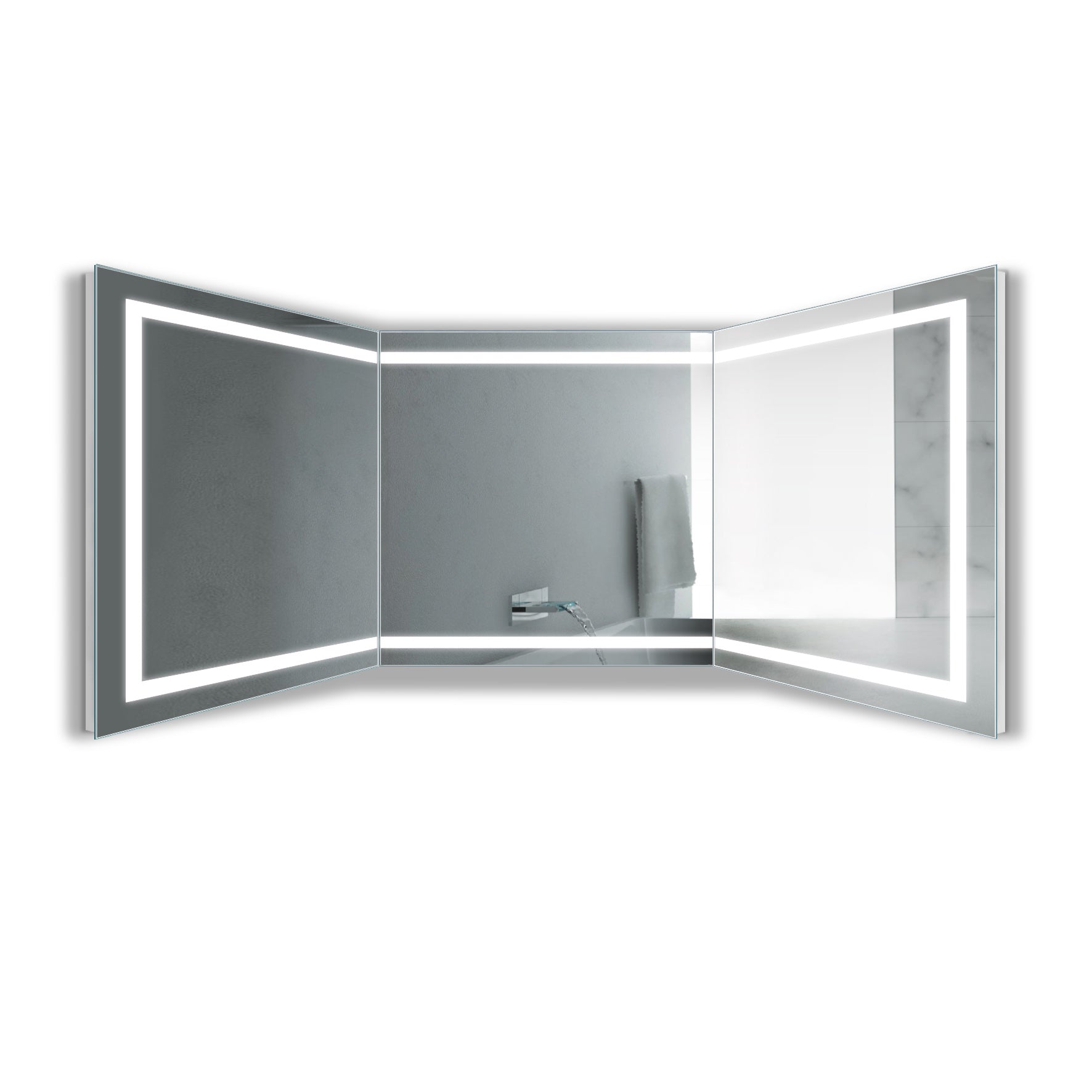Krugg Mod SM Long 144" LED Mirror 9MODSMLONG9