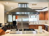 Proline  Island Range Hood, Ducted, 900/1800 CFM, Stainless Steel Finish - Proline PROSI