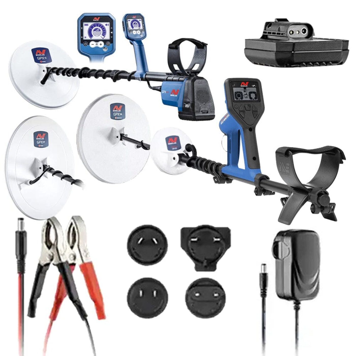 Minelab GPX 6000 Metal Detector with 11", 14", and GPX17 17" Inch Coil and Gold Monster 1000 - 3300-0500-17-coil-GM1000