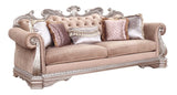 Modway Furniture 42" Rosegold Velvet Sofa with Silver Legs & Toss Pillows - Chic Comfort, Stylish Design, Versatile Decor - 348648-HOMEROOTS