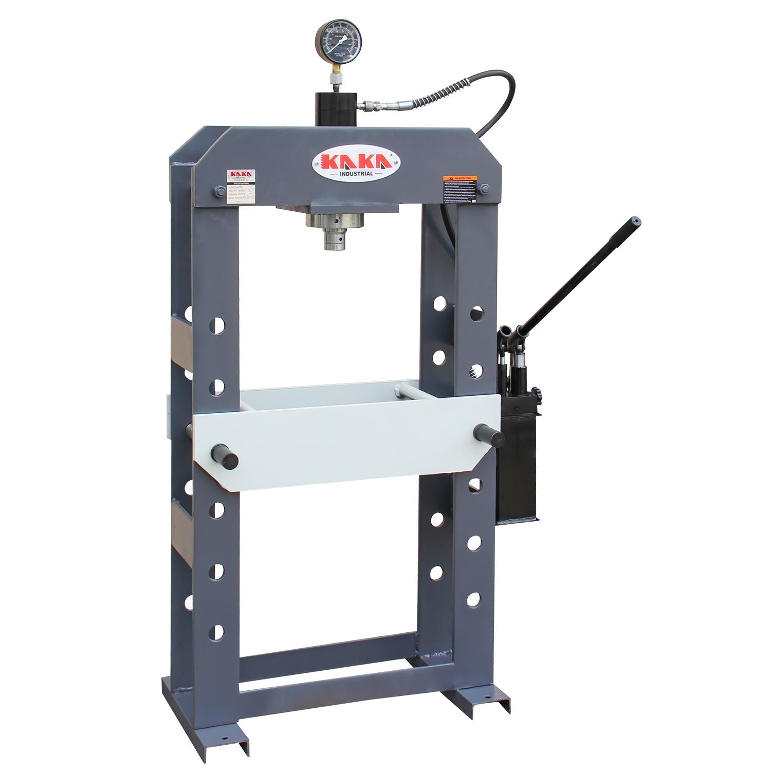 KAKA INDUSTRIAL HP-25S Hydraulic Shop Press, H-Frame Hydraulic Press with Manual Double Speed Pump,25 ton Press Capacity,7 in Stroke - 182122
