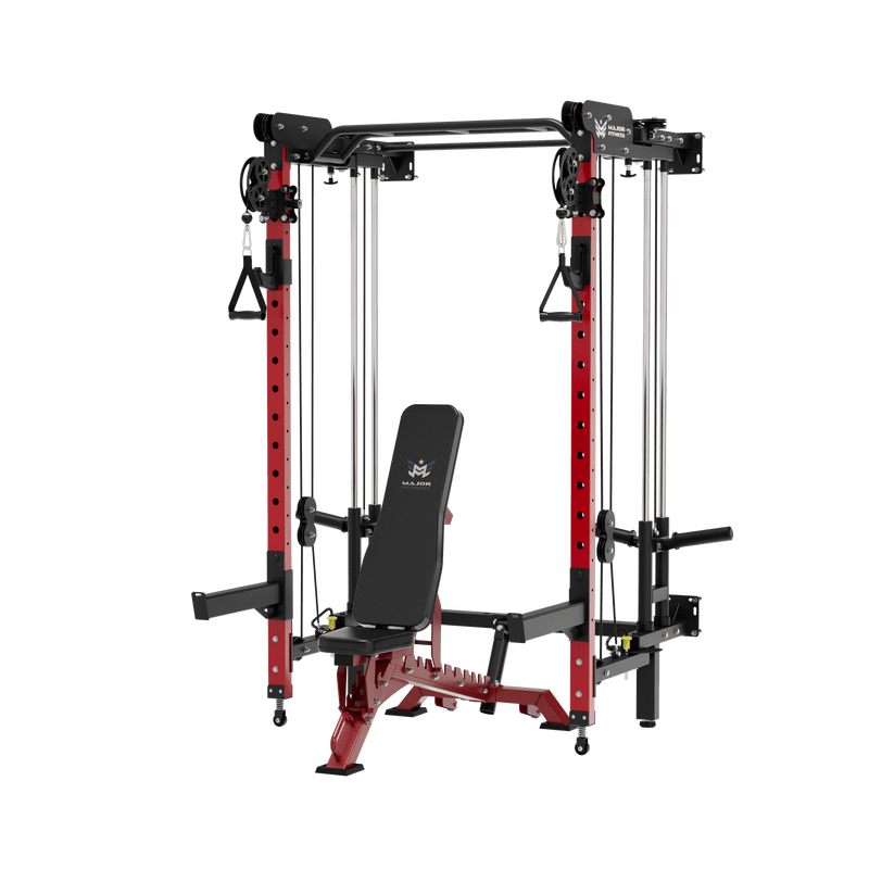 MAJOR FITNESS All-In-One Home Gym Folding Power Rack Lightning F35 - F35BL