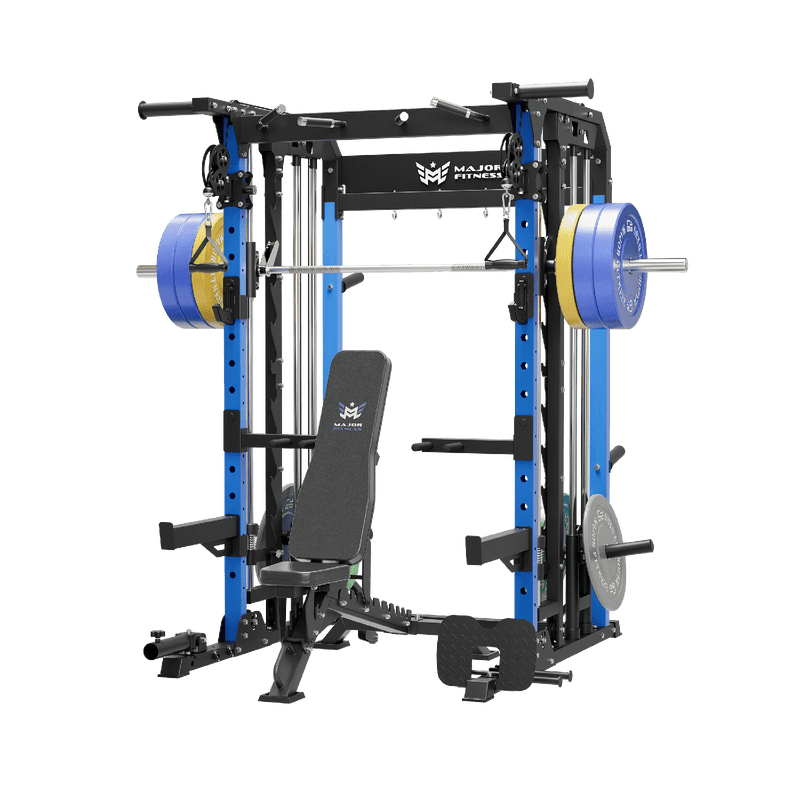 MAJOR FITNESS All-In-One Home Gym Smith Machine Package Spirit B52 - B52BL-PLT01BL-OWPNT230