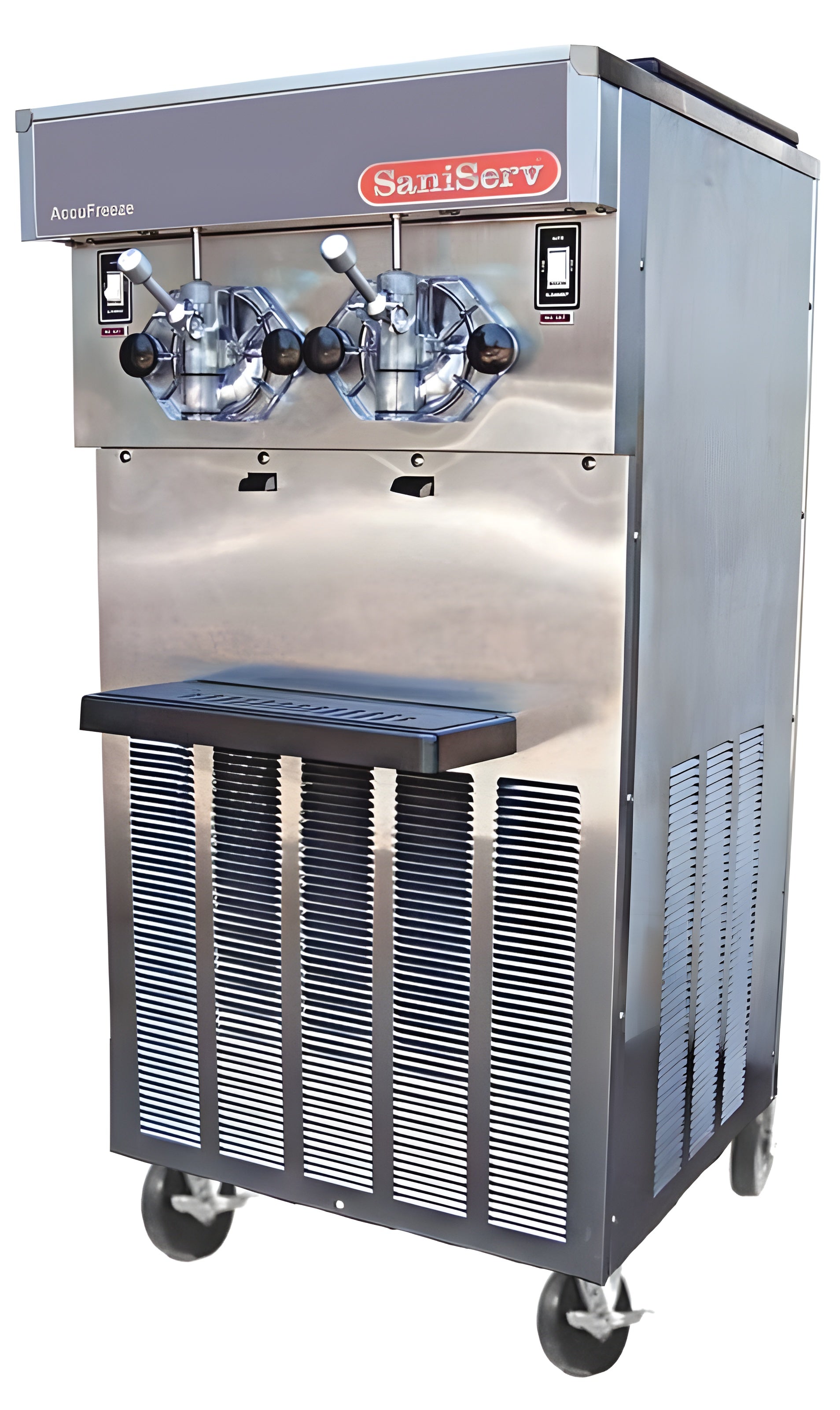 SaniServ 424 | 26" Wide 40 Qt. Double Hopper Floor Model Soft Serve Ice Cream Machine - SAN-424A