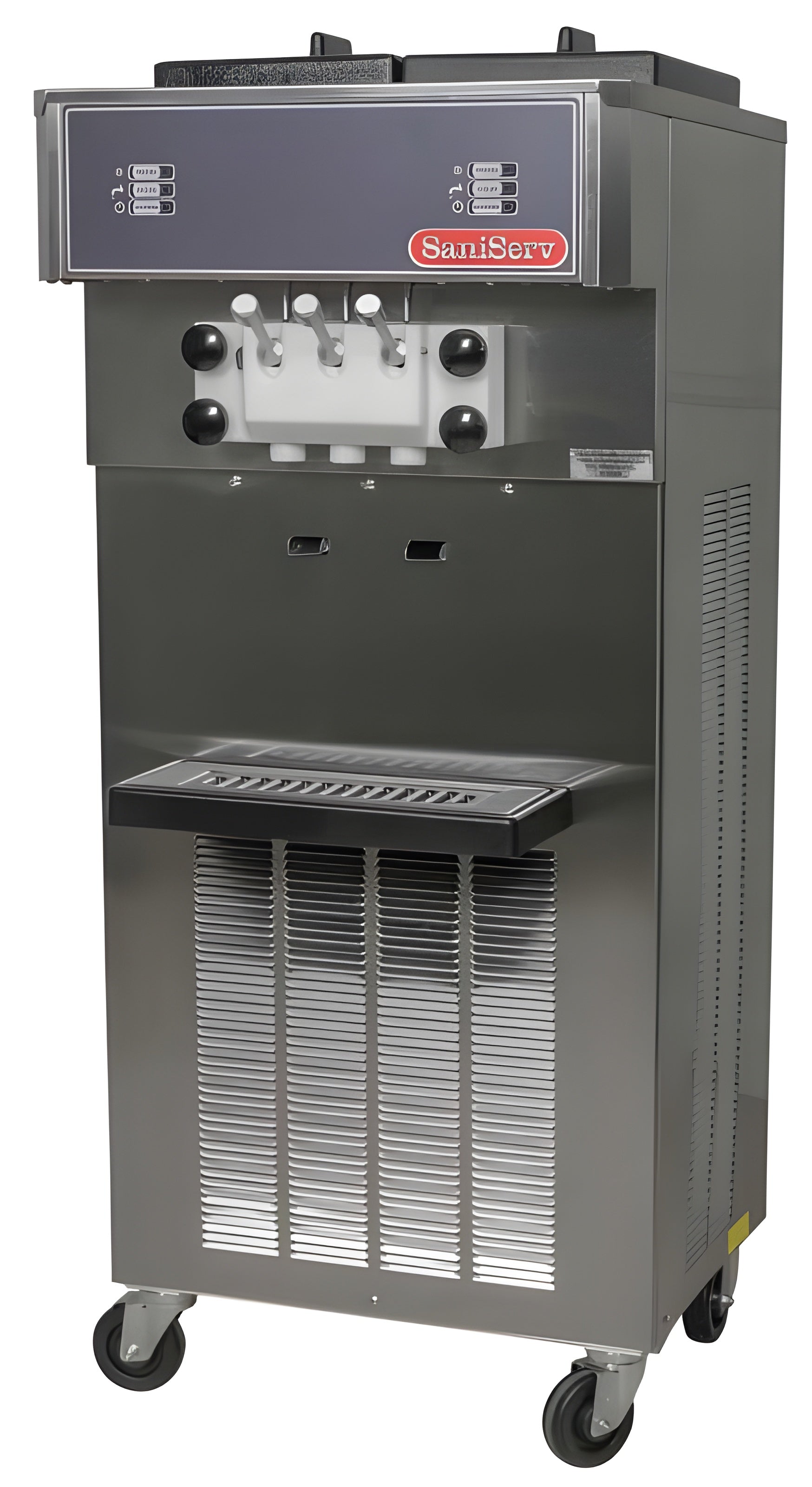 SaniServ 527 | 24" Wide 11 Qt. Double Hopper Floor Model Soft Serve Ice Cream Machine w/ Twist - SAN-527A