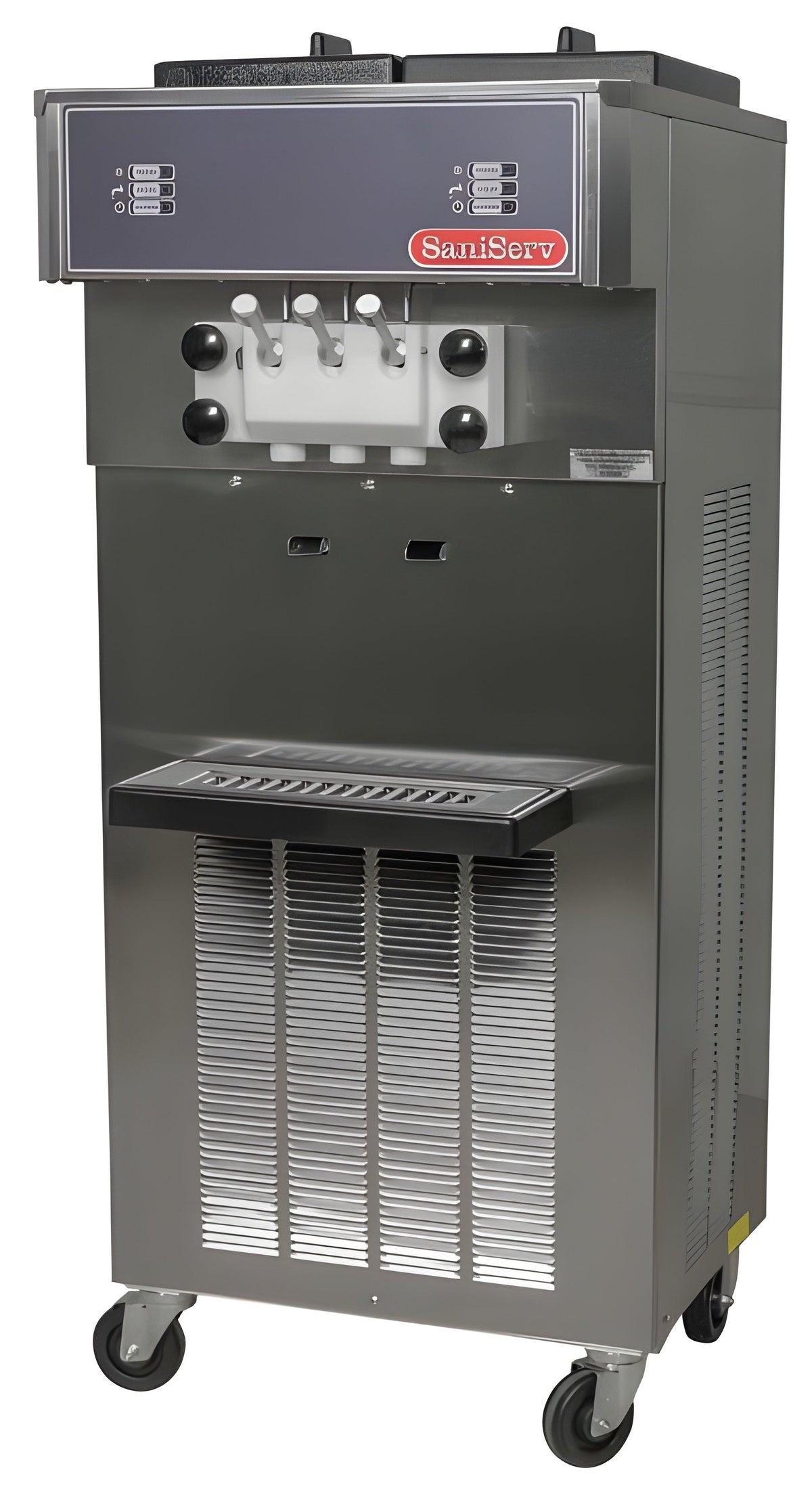SaniServ 527 | 24" Wide 11 Qt. Double Hopper Floor Model Soft Serve Ice Cream Machine w/ Twist - SAN-527A