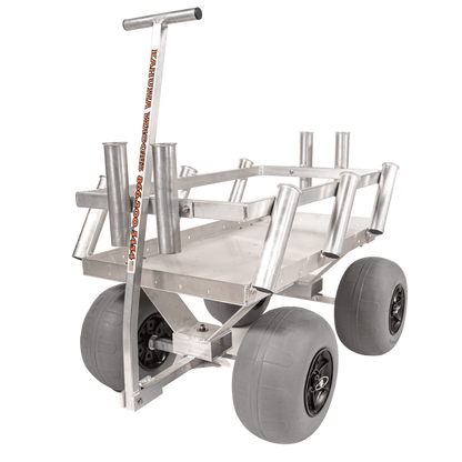 Alumacart Sidekick Beach and Fishing Wagon with Rod Holders New