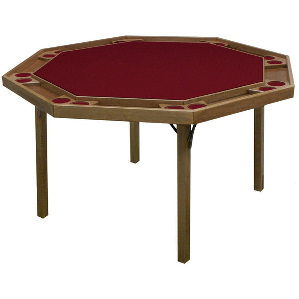 Kestell 57" Contemporary Octagon Folding Poker Table 8 Person - 83