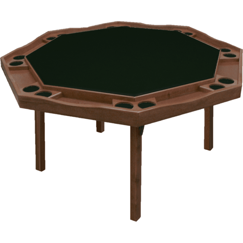 Kestell 57" Oak Contemporary Octagon Folding Poker Table - 85