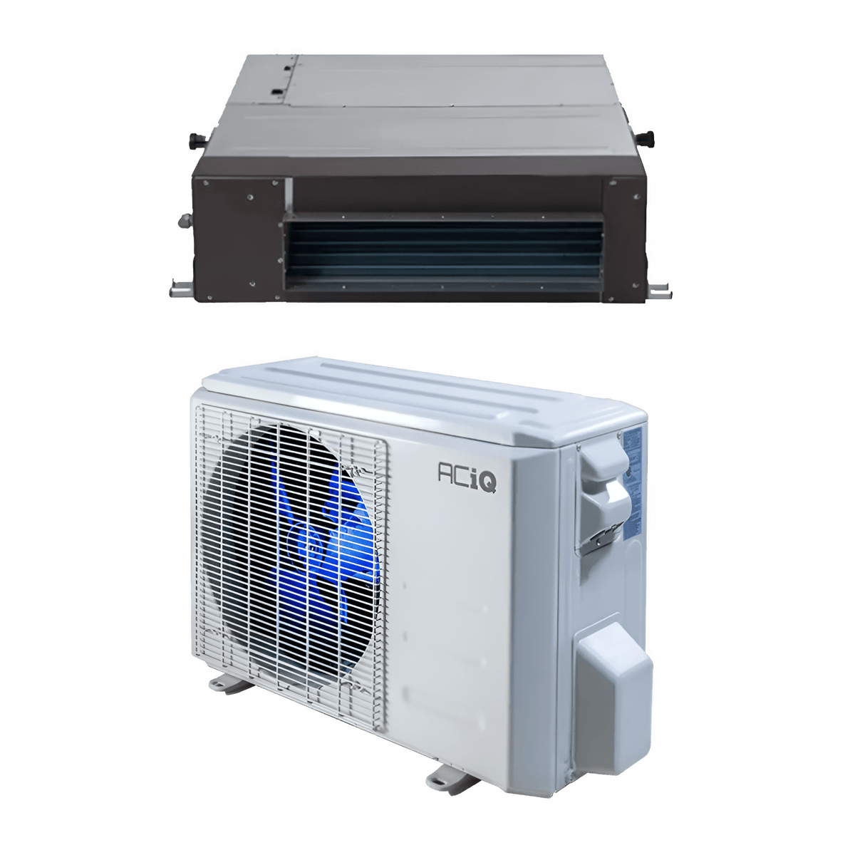 9,000 BTU 19 SEER ACiQ Platinum Single Zone Concealed Duct Mini Split System w/ Max Heat