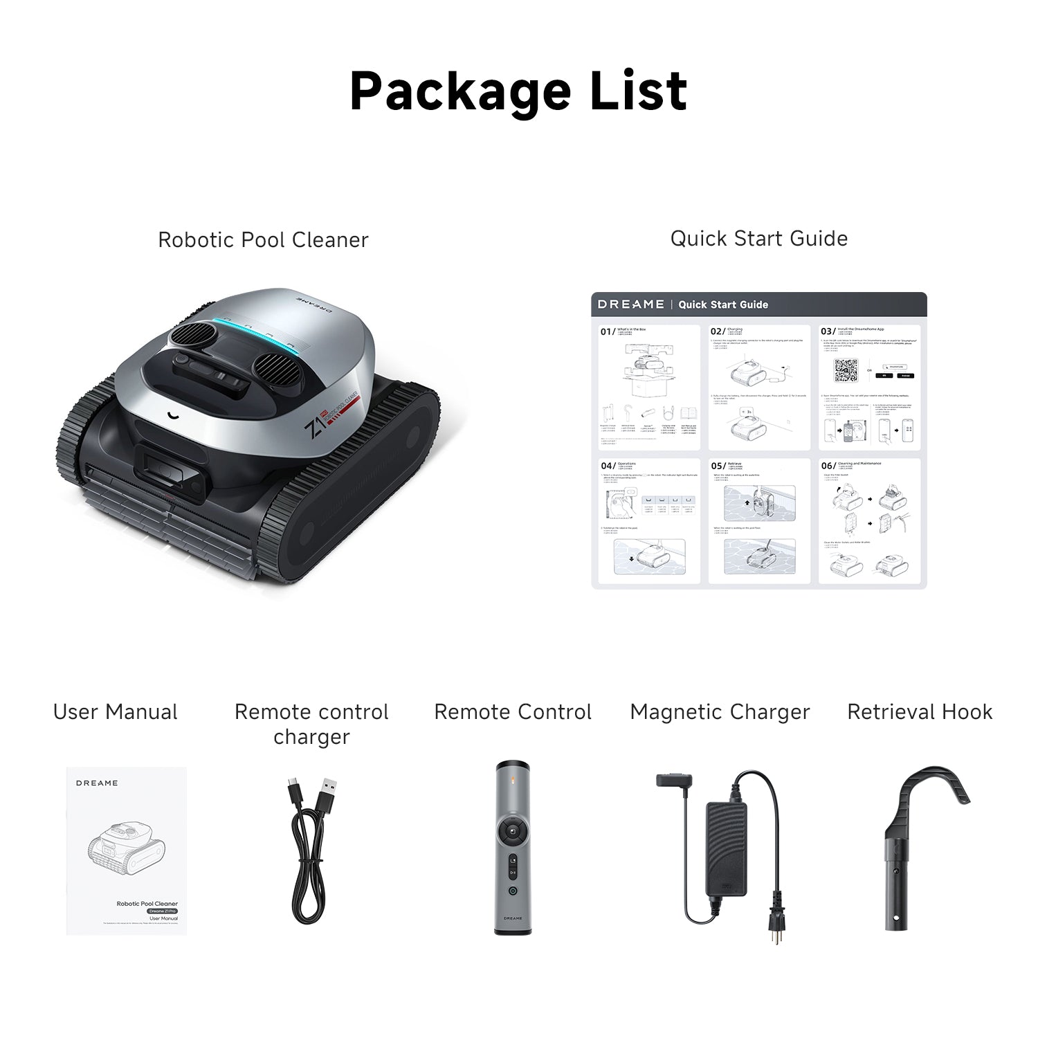 Dreame Z1 Pro Robotic Pool Cleaner - 010902AA000001