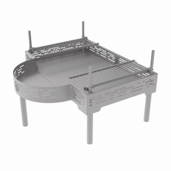 Fuego Criollo BAE1 Stainless Steel Firepit with Grill - BAE