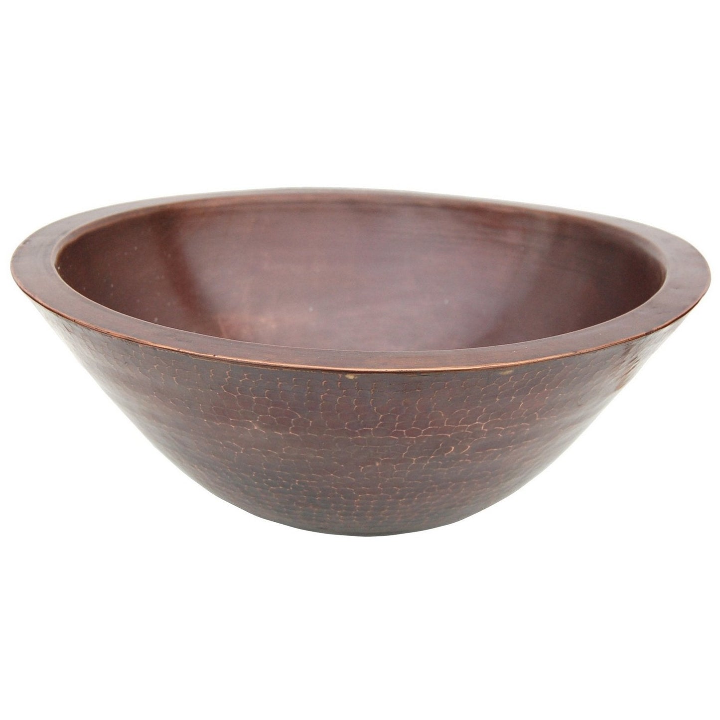 Eden Bath Double Wall Copper Sink With Hammered Exterior - EB_C005AD