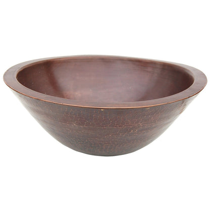 Eden Bath Double Wall Copper Sink With Hammered Exterior - EB_C005AD