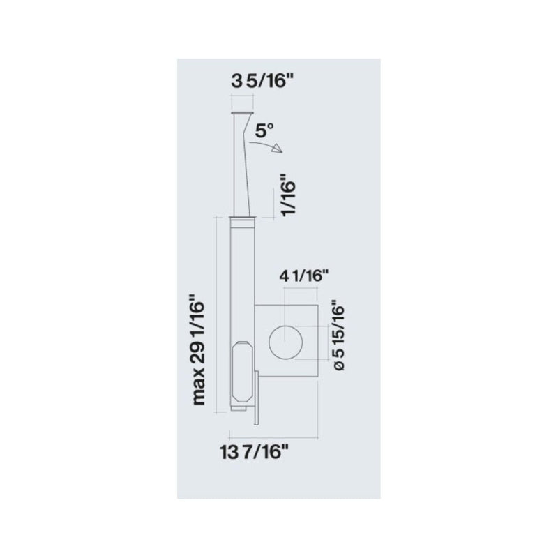 Falmec 36 In. 600 Cfm Down Draft Range Hood in Stainless Steel- Motor Required - Fddow36t6ss