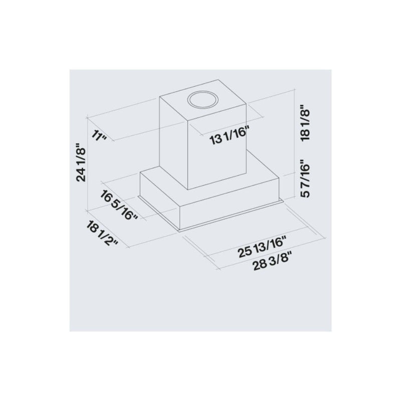 Falmec Massimo Nrs 600 Cfm Range Hood Insert in Stainless Steel - Fnmas30w6ss