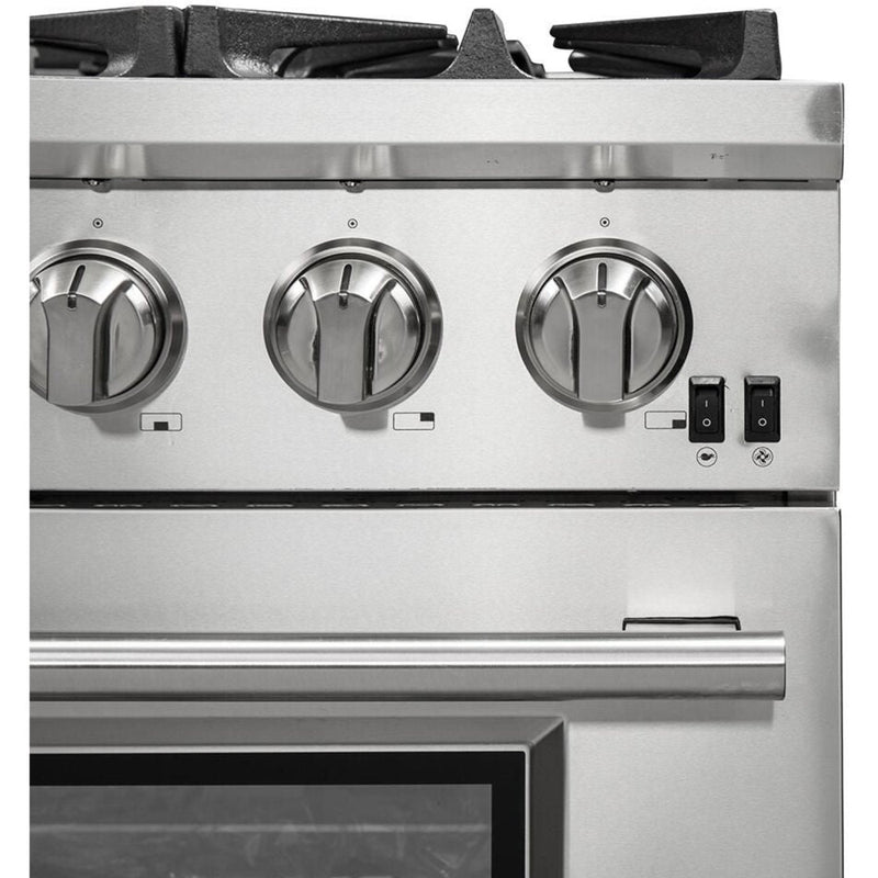 Forno Appliace Package - 36 Inch Pro Gas Range, Wall Mount Range Hood, Refrigerator, Microwave Drawer, Dishwasher, AP-FFSGS6260-36-W-8