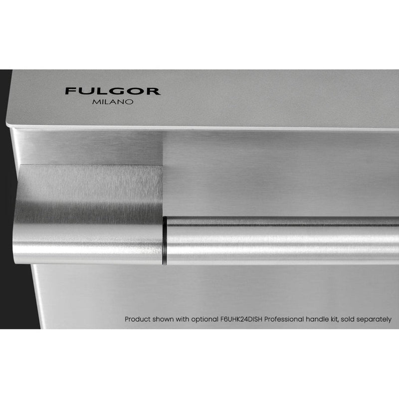 Fulgor Milano 24 in. Top Control Stainless Steel Dishwasher with Third Rack and Stainless Steel Tub - F6DWT24SS2