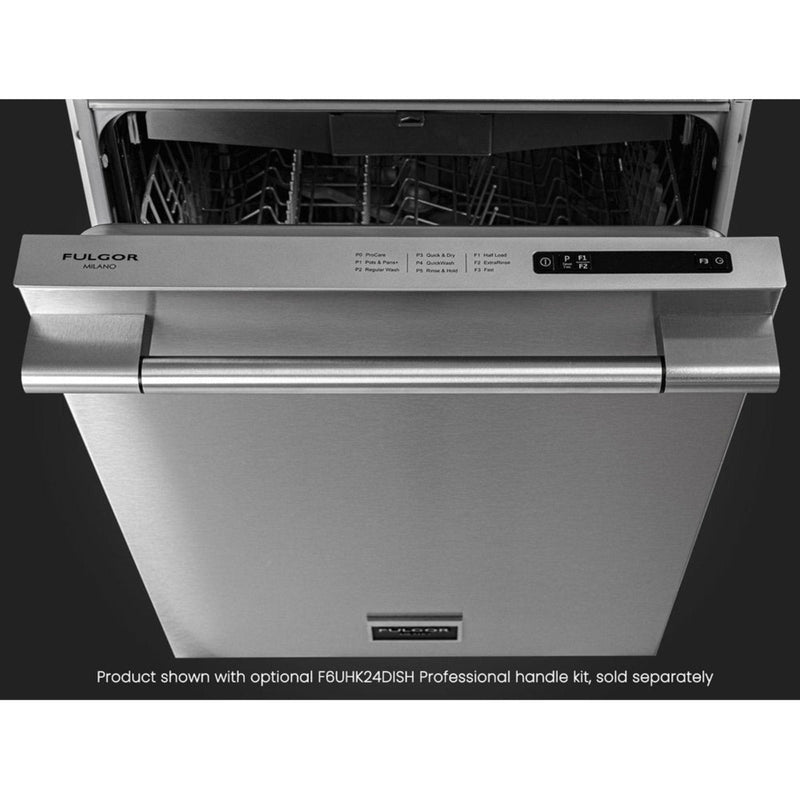 Fulgor Milano 24 in. Top Control Stainless Steel Dishwasher with Third Rack and Stainless Steel Tub - F6DWT24SS2