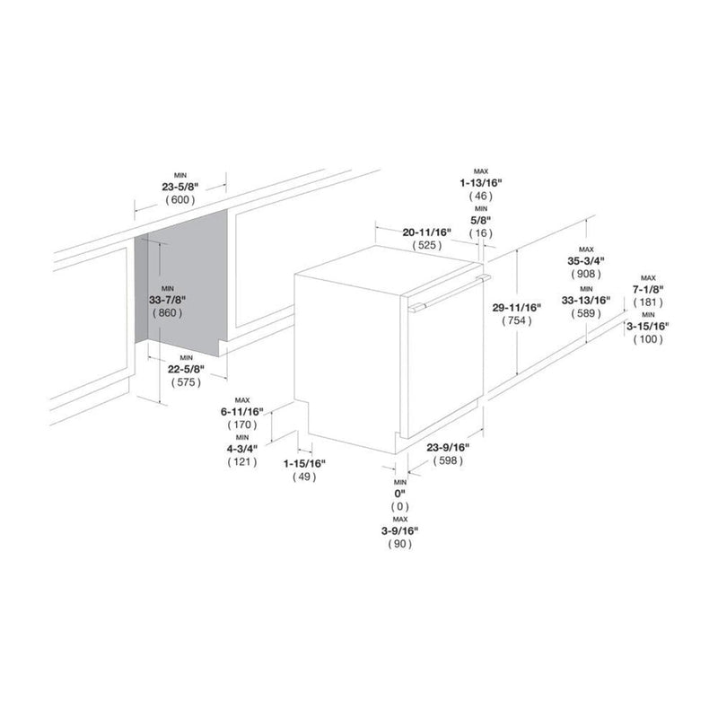 Fulgor Milano 24 in. Top Control Stainless Steel Dishwasher with Third Rack and Stainless Steel Tub - F6DWT24SS2