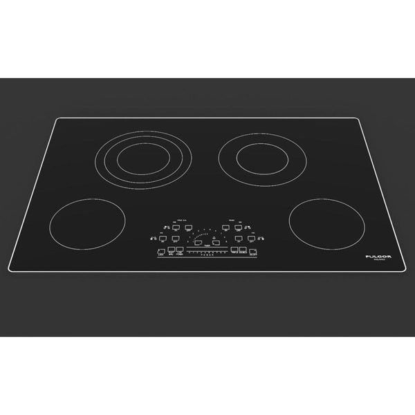 Fulgor Milano 30 in. 600 Series Electric Cooktop with 4 Burners and Glass Ceramic Cooktop in Stainless Steel - F6RT30S2