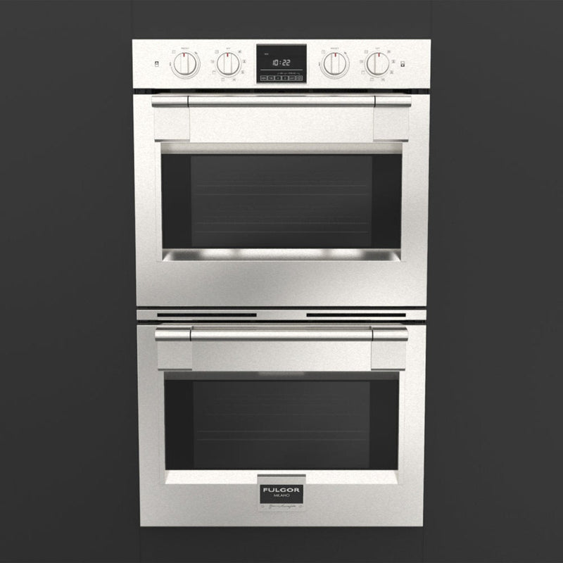 Fulgor Milano 30 in. Electric Built-in Double Wall Oven in Stainless Steel - F6PDP30S1