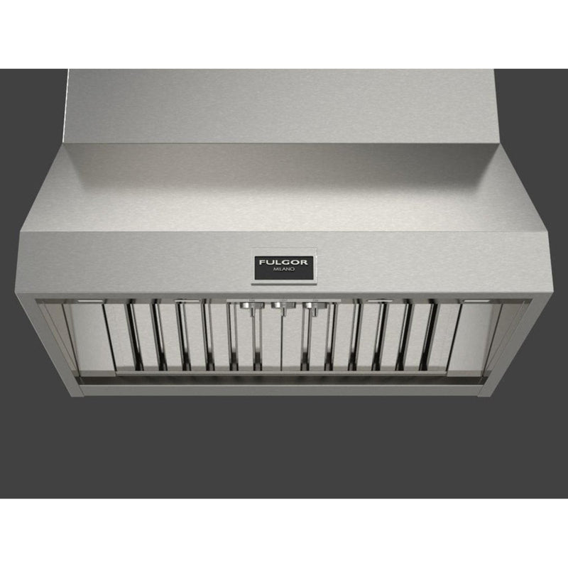 Fulgor Milano 36 in. 1000 CFM Professional Under Cabinet Range Hood with Knob Control in Stainless Steel - F6PH36DS1