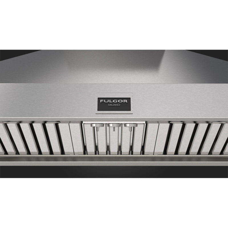 Fulgor Milano 48 in. 1000 CFM Professional Wall Mount Range Hood in Stainless Steel - F6PC48DS1