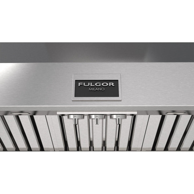 Fulgor Milano 48 in. 1000 CFM Professional Wall Mount Range Hood in Stainless Steel - F6PC48DS1