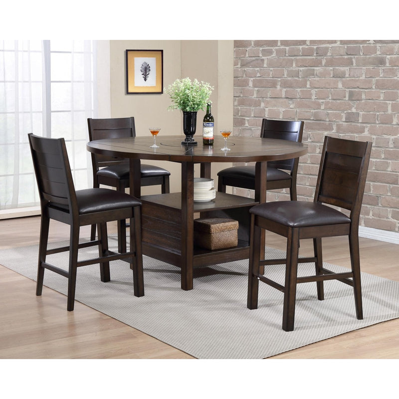 Manhattan Pub 5-Pieces Counter Height Dining Table Set