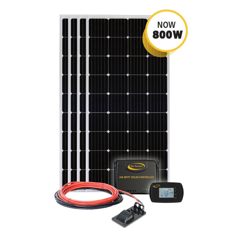 Go Power Solar-Ae-4: 800 Watt Solar Kit With - G7583311