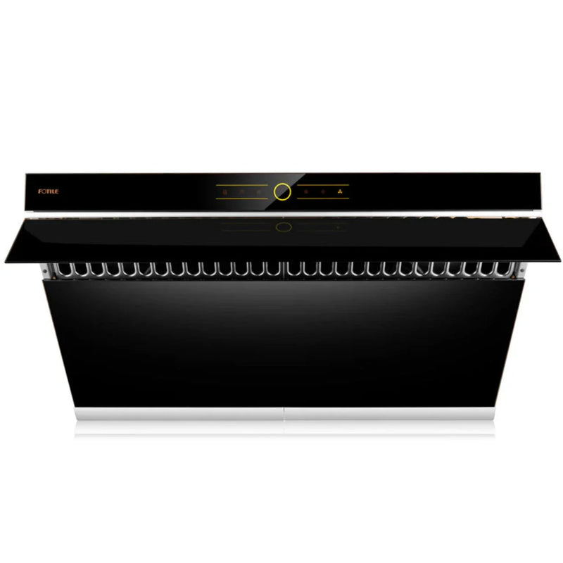 Fotile Slant Vent Series 36 in. 850 CFM Range Hood with Touchscreen in Onyx Black, JQG9001