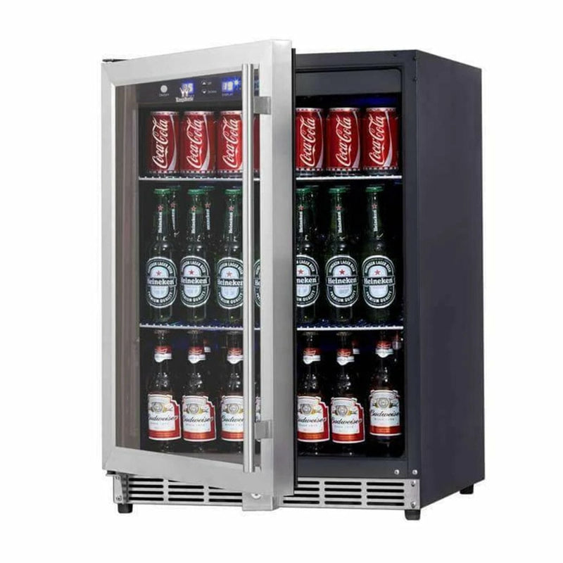 Kings Bottle 24'' Under Counter Beer Cooler Fridge Built In KBU-50BX