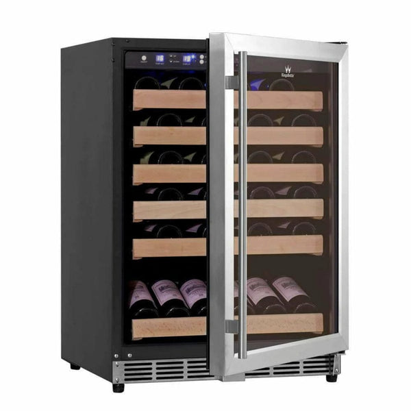 Kings Bottle 46 Bottle 24 Inch Under Counter Wine Fridge Built In - KBU50WX