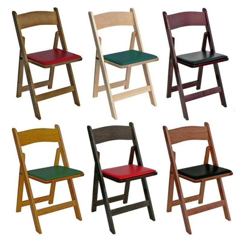 Kestell Oak Folding Poker Chair Set - 210F