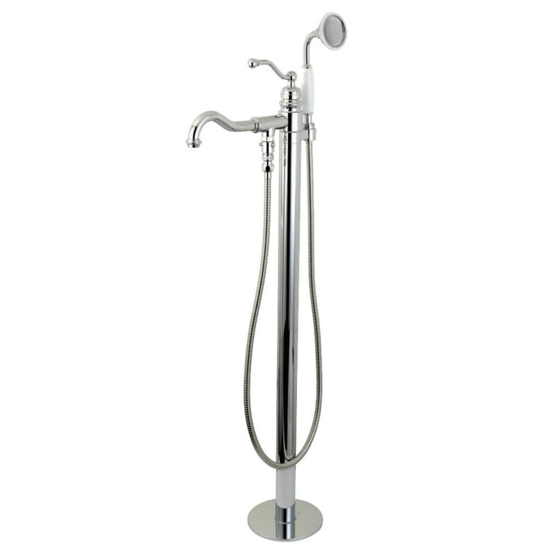 Kingston Brass English Country Freestanding Tub Faucet with Hand Shower - KS7138ABL